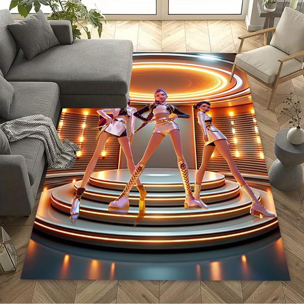 Futuristic Fashion Party Floor Mat Suitable for Study room Game Room Entryway Hallway Antislip Carpet Office home decor Wedding Party Gift