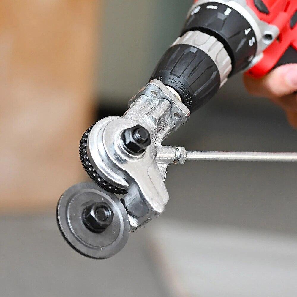 Tragbare spezielle elektrische Bohrschere Aufsatz Metallplatte Schere Eisen Knabber Präzise Schneideblatt Cutter Säge