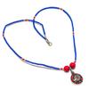 Lapis Lazuli Red Coral Necklace Cabochon Tibetan Nepali Beads Jewelry 18" NA 760