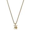 Louis Vuitton Diseño de Combinación de Letras Collar de Metal Collar para Hombre Dorado M03779