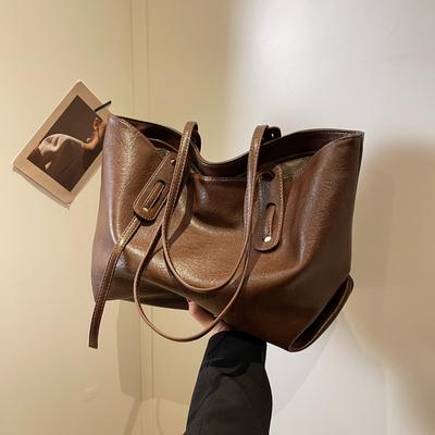 Bolso Mujer Nuevo Bolso Tote Versátil Gran Capacidad Bolso de Hombro Bolso para Clase Viajero
