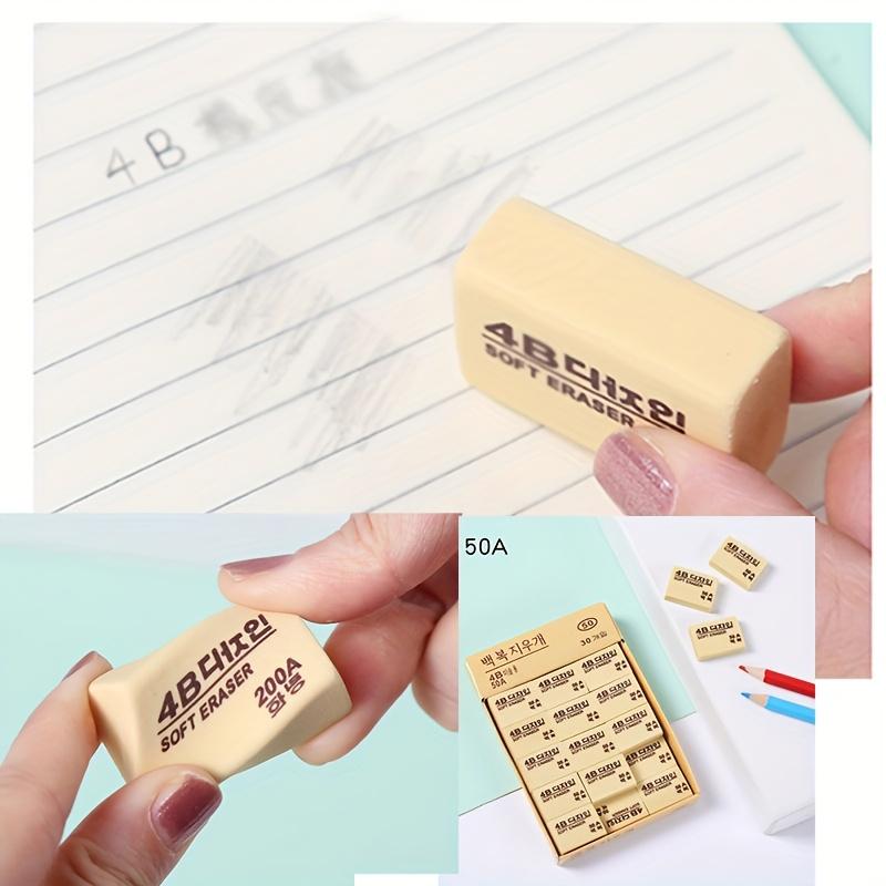 30pcs of colored lead can be wiped clean, erasers for art sketching, painting, stationery, erasers are not easy to scratch paper