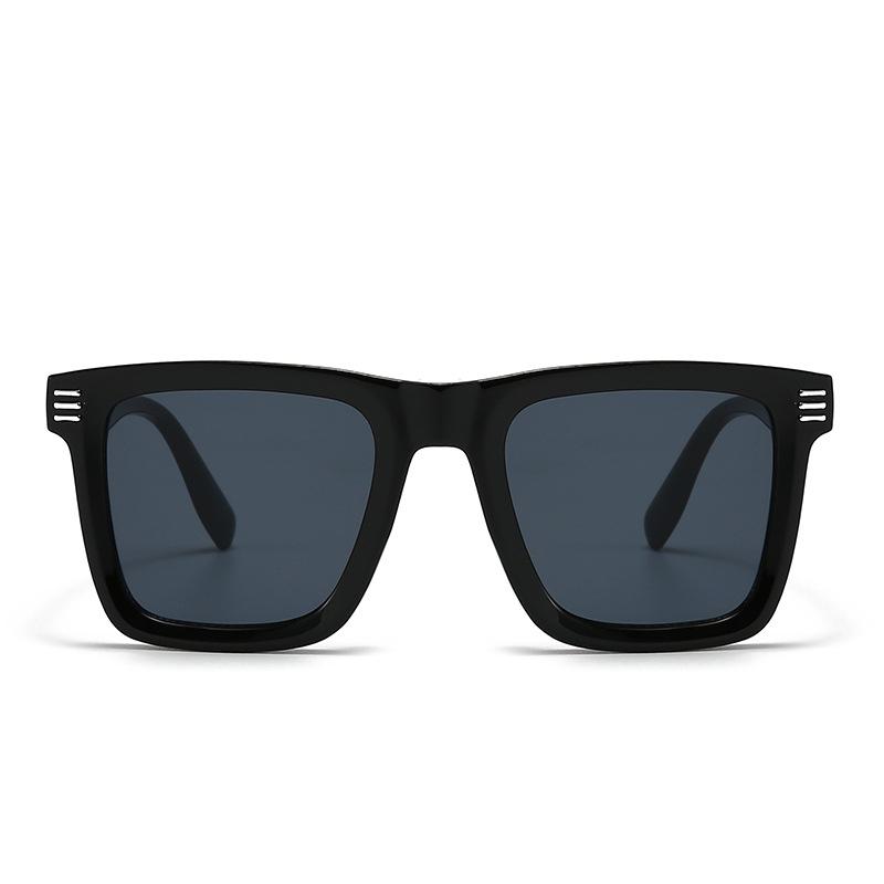 Men's High-end Large-frame Square Sunglasses with European and American Style, UV Protection.