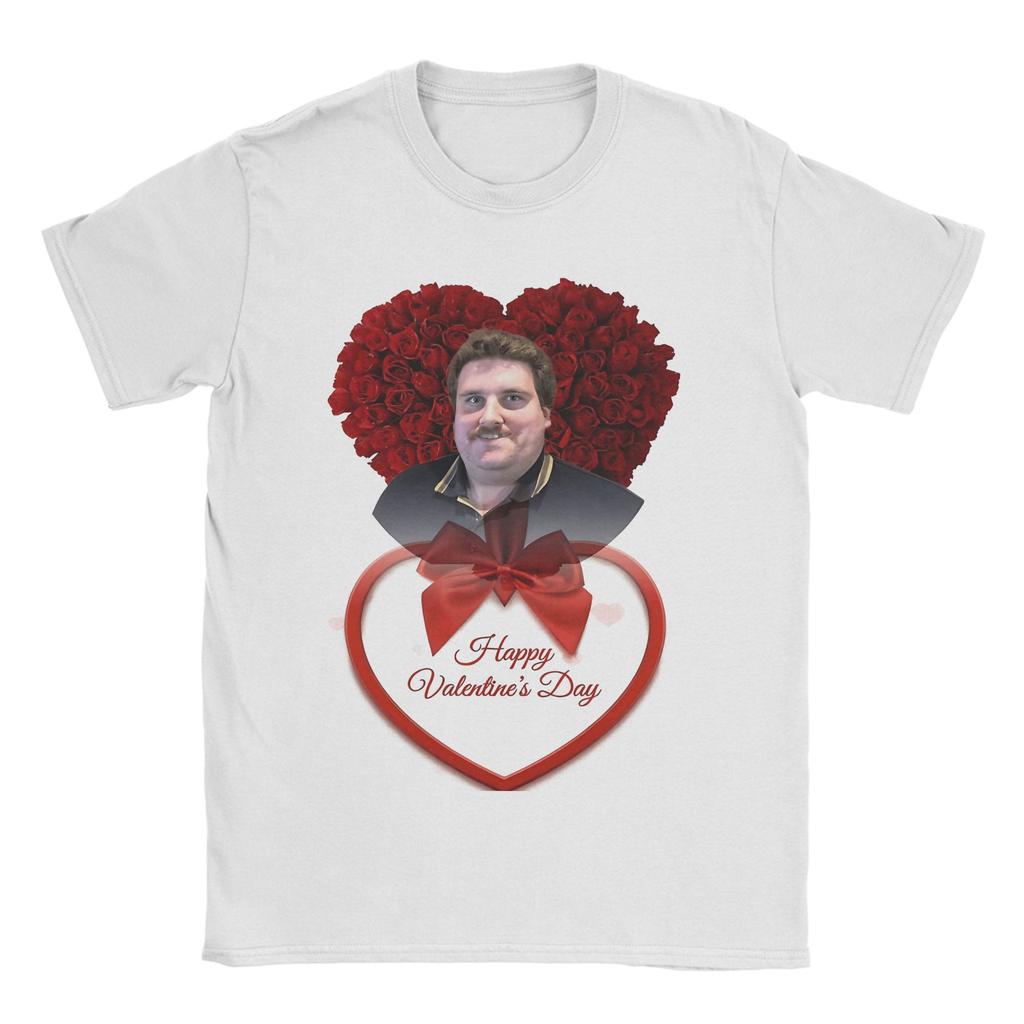 Drachenlord Rainer Winkler TShirts for Unisex Happy Valentines Day Funny Cotton Tees Round Neck Short Sleeve T Shirts Gift Idea