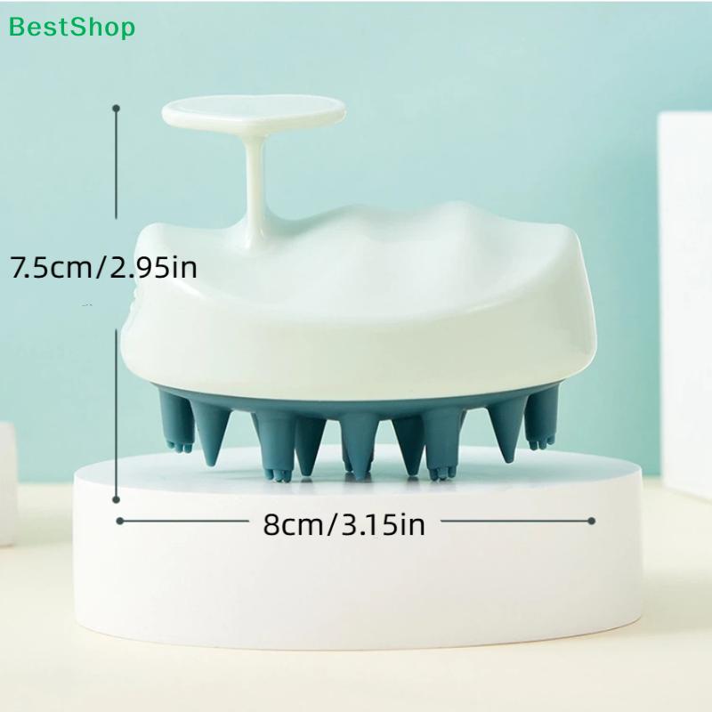 2-in-1 Scalp Massager & Shampoo Brush, Silicone Bristle Head Scrubber for Hair Care & Scalp SPA