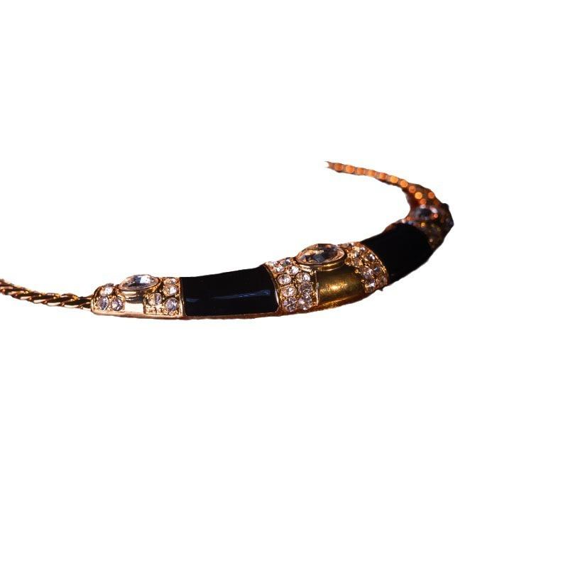 Replica Handmade Drop Glaze Gold Plated Enamel Necklace Earrings Set