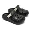 3827 Fingerprint Hole Shoes Women's Summer Versatile Outer Wear Non-slip Thick-soled Sandals Couple Personality Beach Bag Head Slippers
