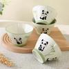 Ceramic Tableware Combination Set Lovely Cartoon Panda Children Plate Bowl Spoon Porcelain Restaurant Noodle Bowl Steak Plate