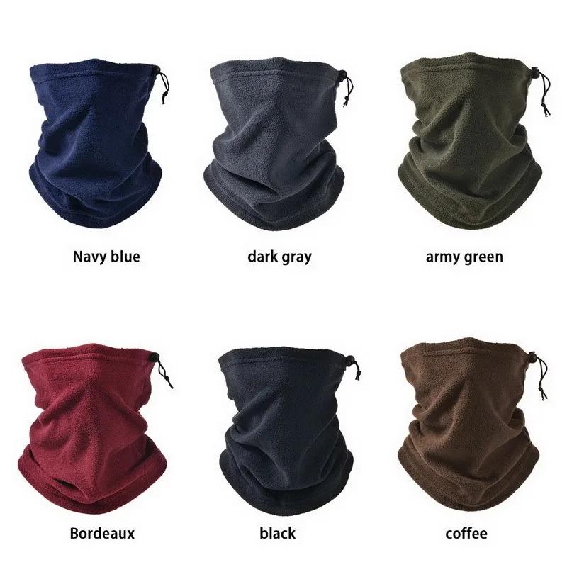 Fleece Neck Warmer Winter Windproof Scarf for Men Women Soft Warm Face Cover Bandana Mask Snowboard Skiing Outdoor Sports Gaiter