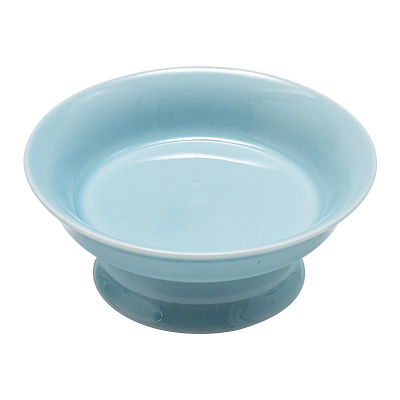 Elegant Ceramic High-Footed Fruit and Pastry Display Plate