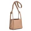 Barcos Shrink Leather 2-Way HandbagShoulder Bag with Two Handle Straps. Simple, Sophisticated, and Practical for Long-lasting Use. Brown.