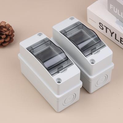 1/2PCS Waterproof Distribution Box with Circuit Breaker –IP54 Rated Power Protection Enclosure for Hotel, Workshop & Station Use