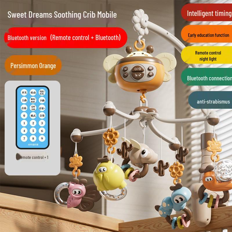 Musical Rotating Projection Crib Mobile for Newborns (0-3 Years)