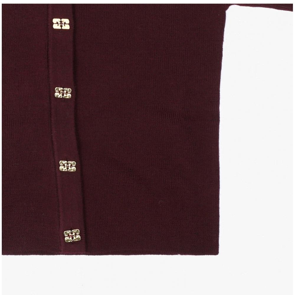 Ganni Mini Rib Merino V Neck Cardigan A1070117