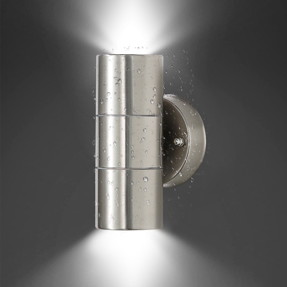 

Настенный светильник с двойной головкой из нержавеющей стали, уличный настенный светильник IP54, водонепроницаемый, для садовой дорожки, гаража