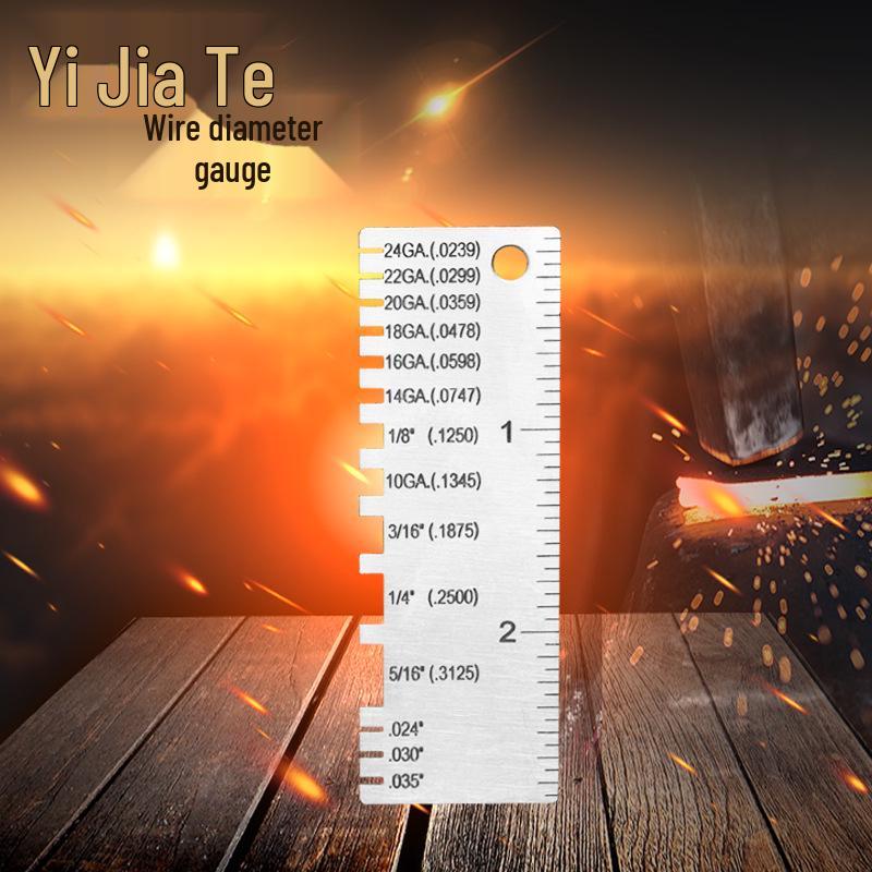 Stainless Steel Wire Gauge and Weld Inspection Ruler
