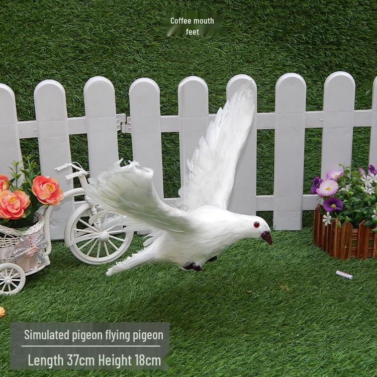 Realistic Pigeon Ornaments: Fake Pigeon Dolls, Wedding Decor, Animal Models, Peace Bird Props