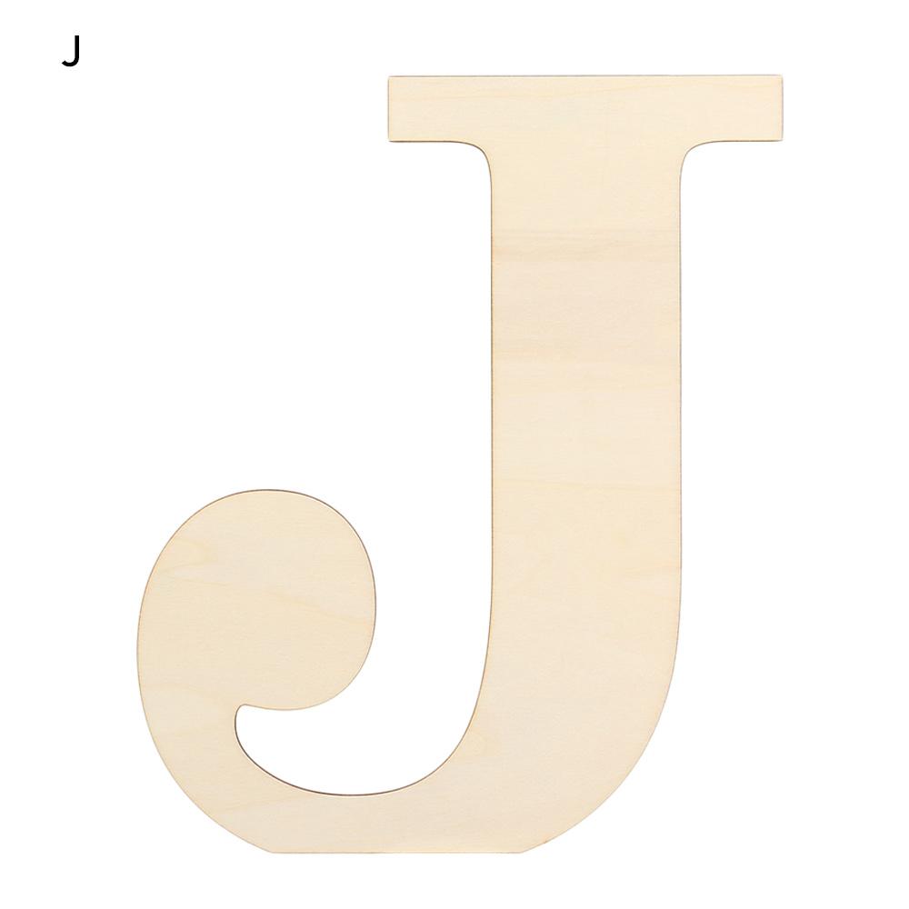 Semi-finished Party Supplies Home Decoration DIY Wood Craft Unfinished Alphabet Blank Paintable 30CM Wooden Letters