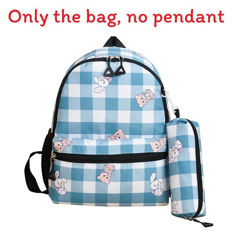 Capacity Childrens Large Checkered Backpack With Bear Print Design For Use Daily