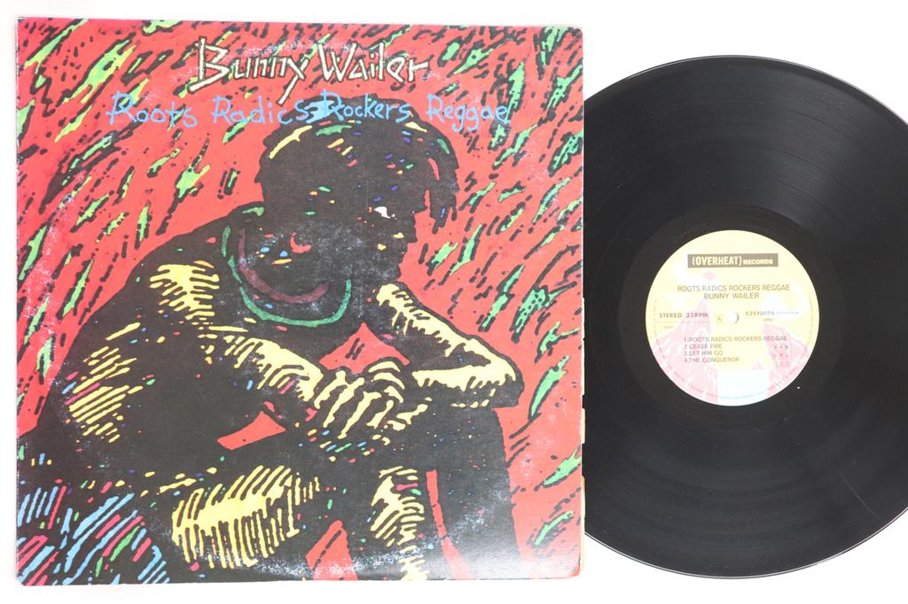 LP Record BUNNY WAILER - Roots Radics Rockers Reggae C25Y0076PROMO OVERHEAT 1984 Japan Reggae, Ska & Dub Used