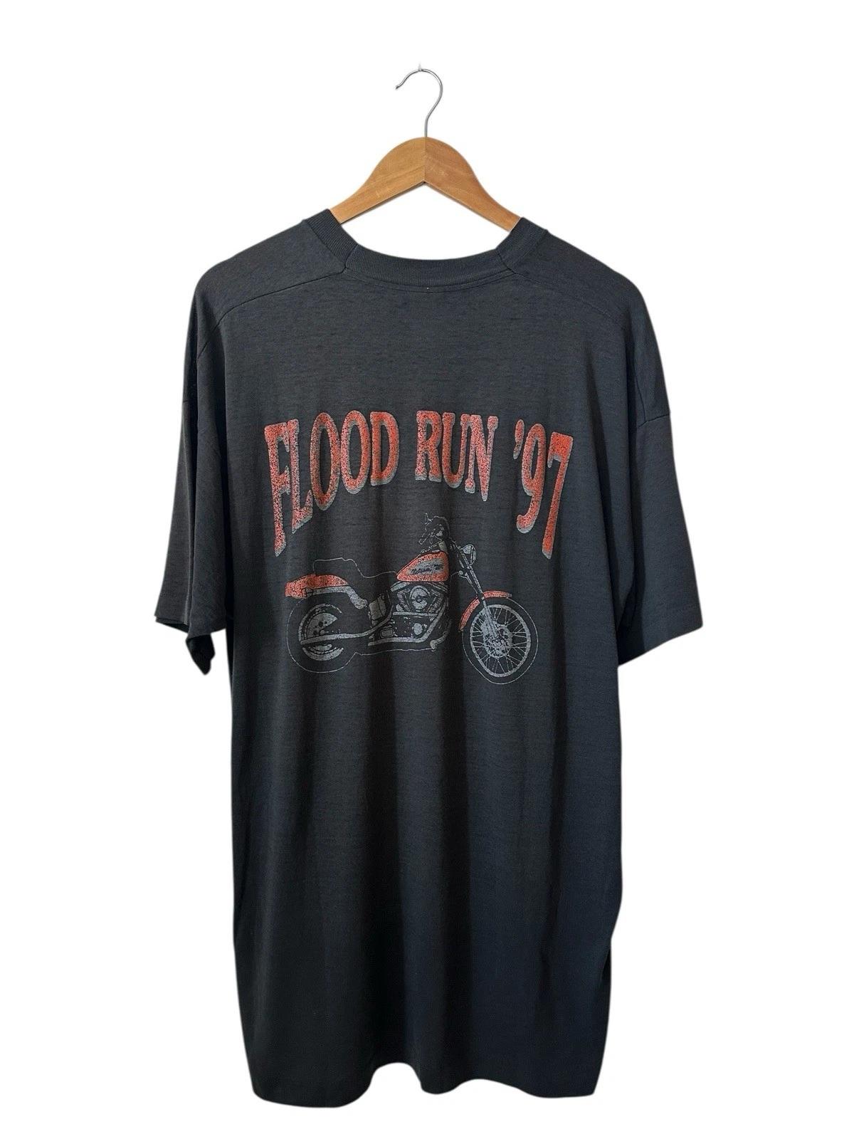 

Vintage 1997 Flood Run Rally T Shirt Men’s 2XL Biker Harley Wisconsin Minnesota M