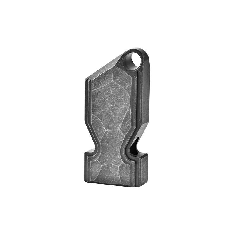 Titanium Dual-Tube High-Pitch Survival Whistle Camping Hiking Outdoor Emergency EDC Gear