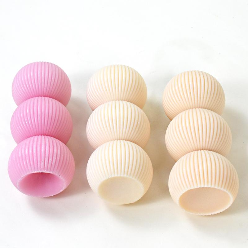 Ball Ribbed Christmas Tree Candle Molds Dinner Cake Silicone Mold Soy Wax Silicone Mould Christmas Home Resin Decor