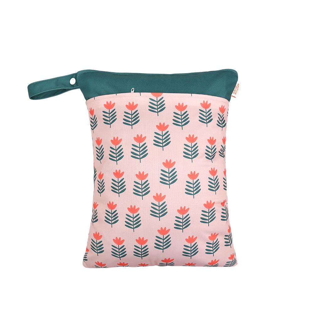 Waterproof Reusable Cloth Bag with Zipper Pocket and Handle - Fashionable Sun Burst Design, Suitable for Beaches, Swimming Pools, Gyms, Yoga