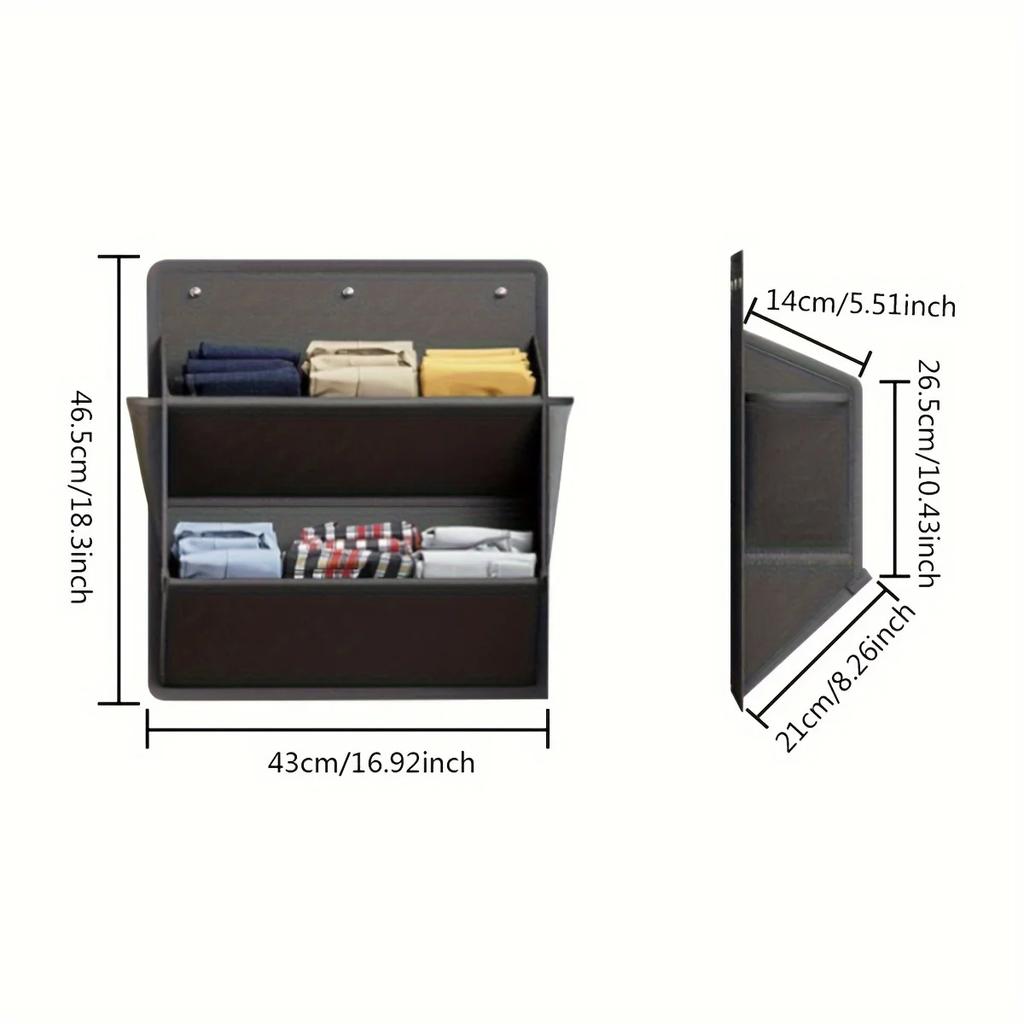 1PC RV Shoe Storage with Adhesive Tape Door Shoe Rack with Large Deep Pockets Suitable for Campers Narrow Space Wardrobe Storage