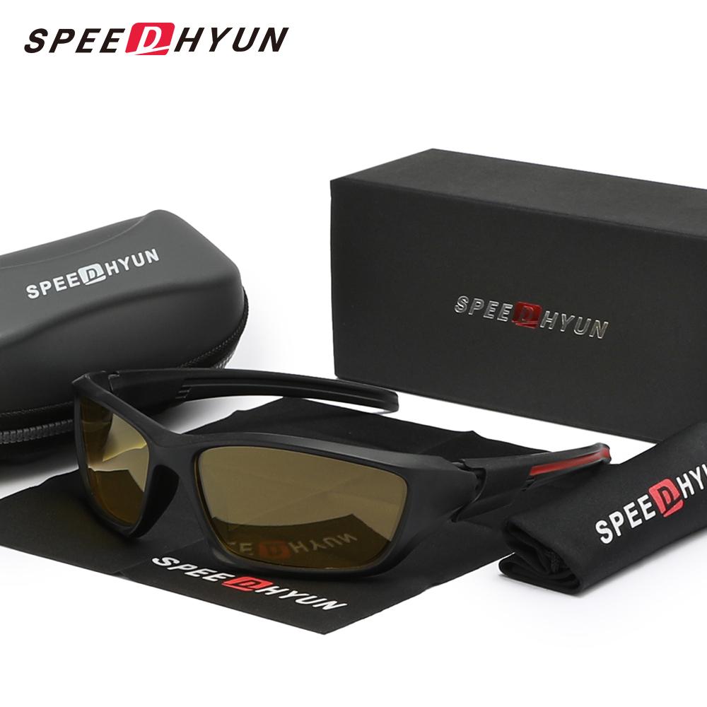 Sports Sunglasses SPEEDHYUN Polarized Fishing Wrap-Around