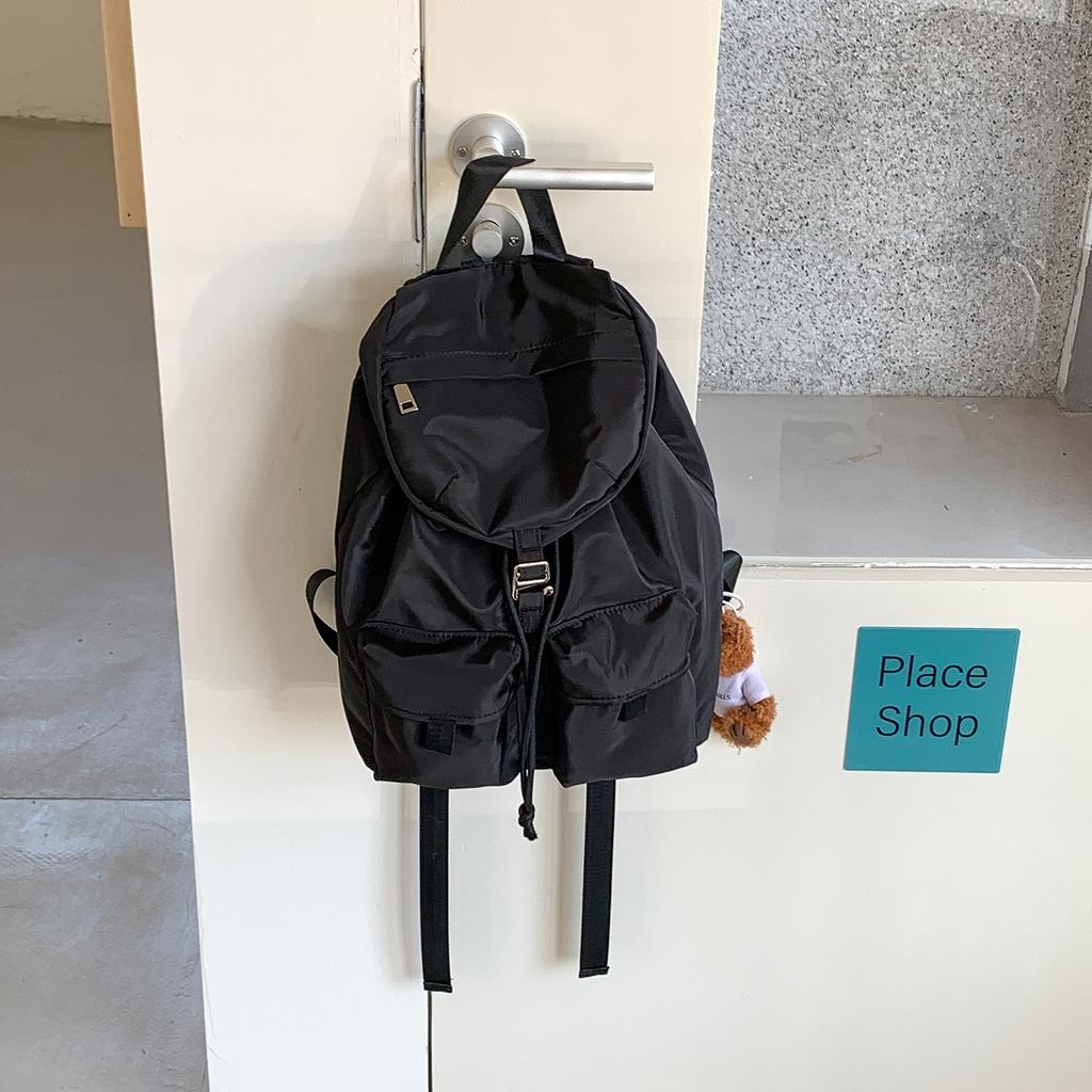 Spring Summer Nylon Backpacks Large Capacity Lightweight Travel Comfortable Texture Commuter Bag Ins Fashion Laptop Backpack