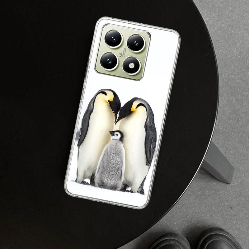 Penguins Love At The North Pole Phone Case Cover for Xiaomi Redmi Note 15 14 13 12 11 Pro Plus 14S 12S 11S 11T 11E 10S 10 Custom