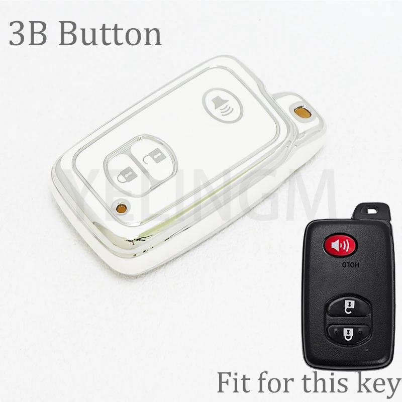 For Toyota Rav4 Land Cruiser Camry Aqua Prado Corolla Prius 2 3 4 Buttons Tpu Car Key Case Cover Keyless Remote Fob 2013 2014