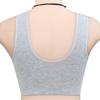 New solid color front button underwear can be inserted thin cotton bra large size vest underwear women