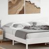 Headboard White 200 cm Solid Pine Wood