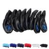 8Pcs Club Iron Head Covers Set Soft PU 48 50 52 54 56 58 60 62 Degree Mark for Brassie