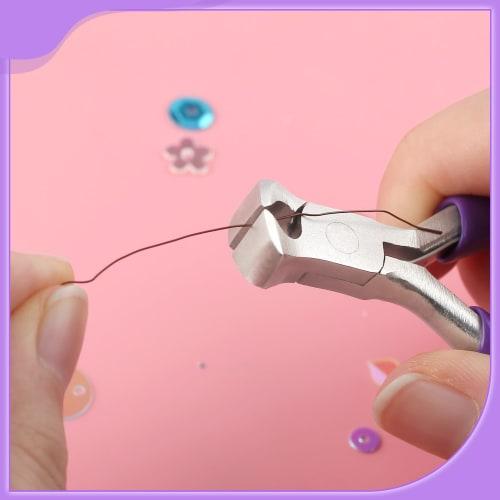 GOLD DEER Mini End Nippers, Small Tool for Crafts, Rust-Resistant with Plastic Spring, Cutting Tool for Precision Work, Forging, Professional Hobby, C