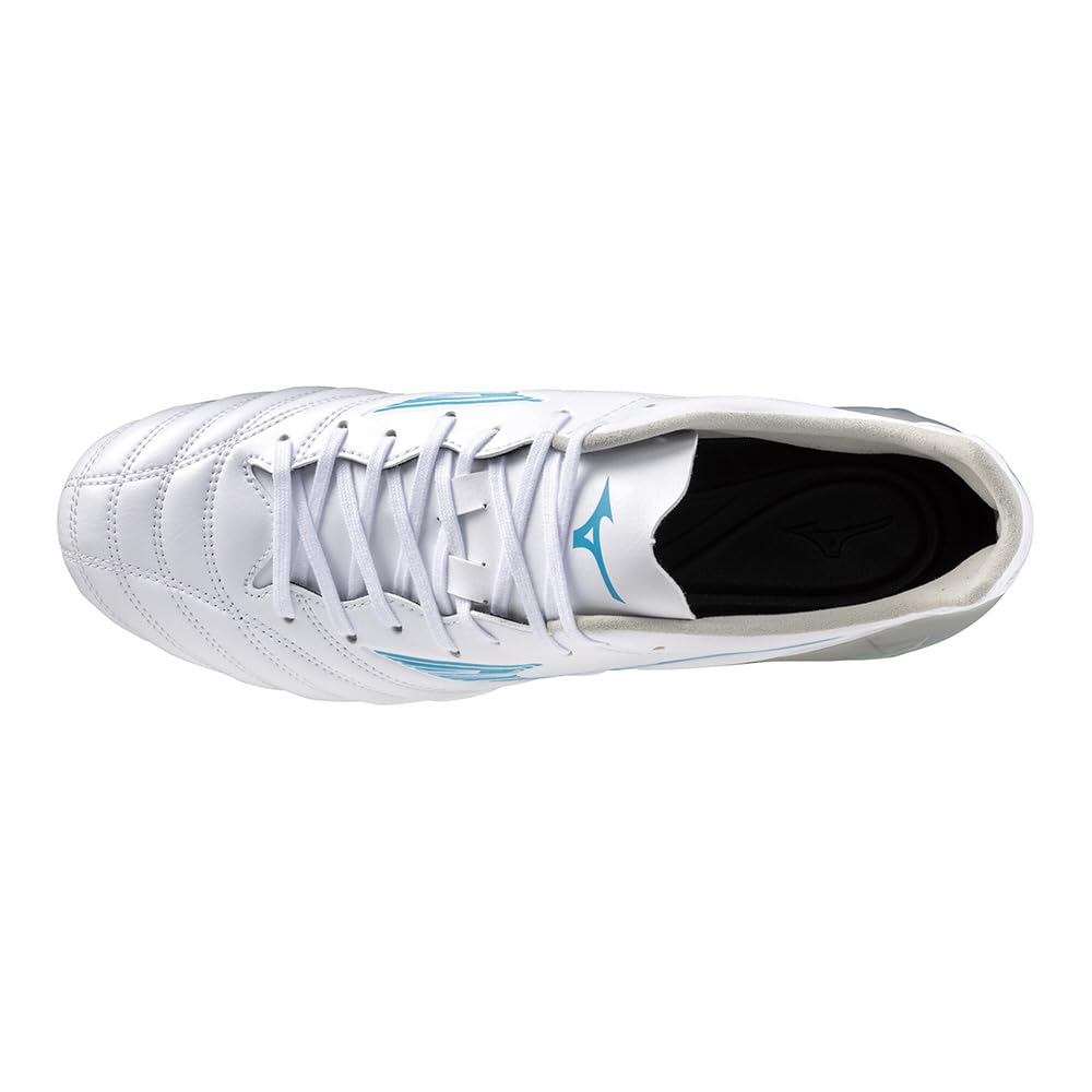 Mizuno Футбольные бутсы Monarcida NEO 3 PRO 2E, футбол, широкие, легкие, бело-синие, 25,0 см,