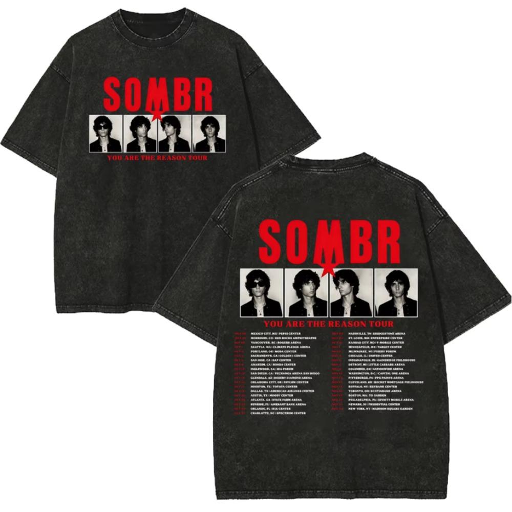 Vintage Washed Rock Singer Double Sided Print TShirt World Tour Music You Are The Reason Tour Women Unisex Unisex Shirt