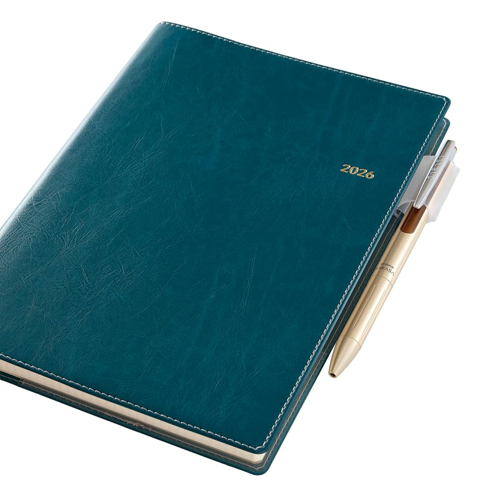 NOLTY 2026 A5 Weekly Ecrit 6324 December Planner, Memo, Blue, (Starts 2025)