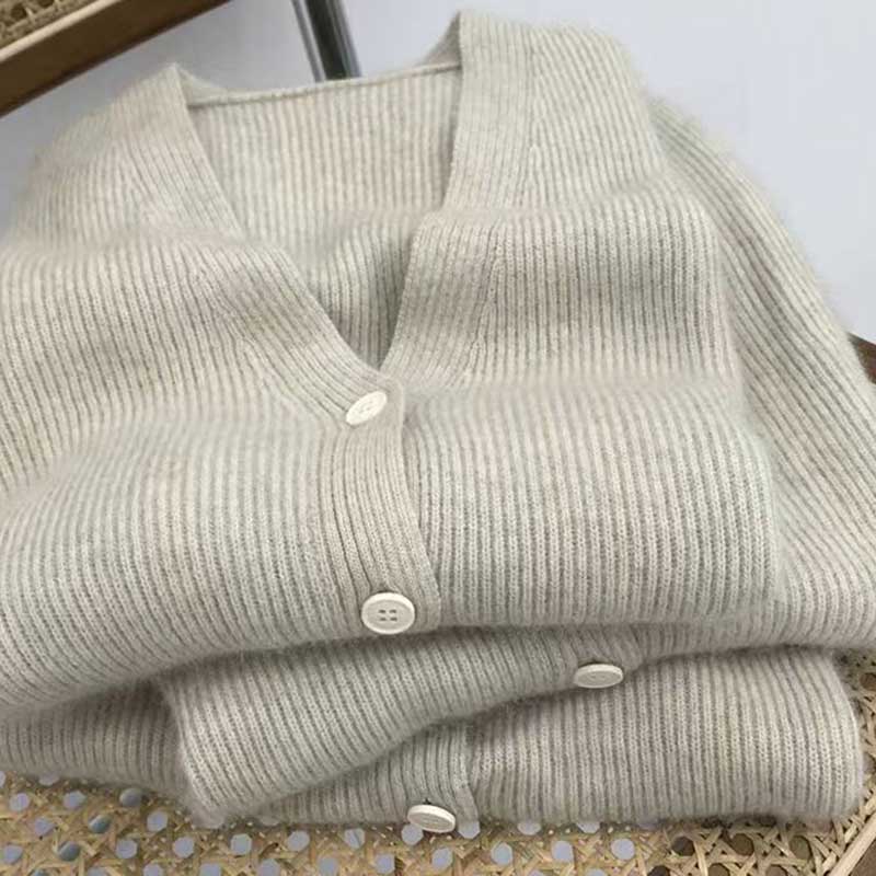 Strickjacke Gestrickte Weste frauen Lose Beiläufige Strickwaren Einfarbig V-ausschnitt Ärmellose Pullover Harajuku Pendeln Frühling Herbst