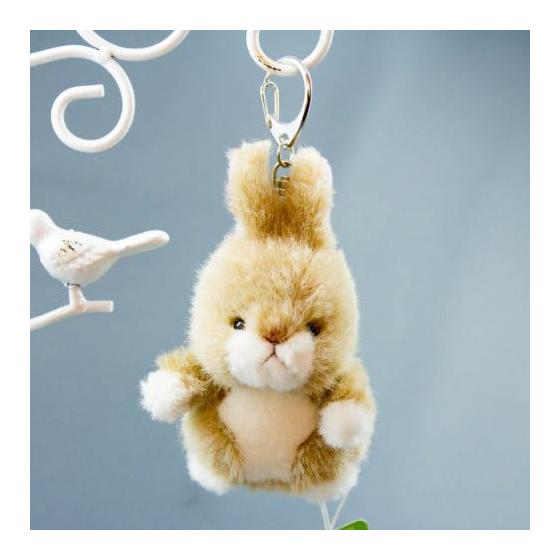 Takenoko Petit Forest Friends Keychain Rabbit Beige Plush Toy 68441