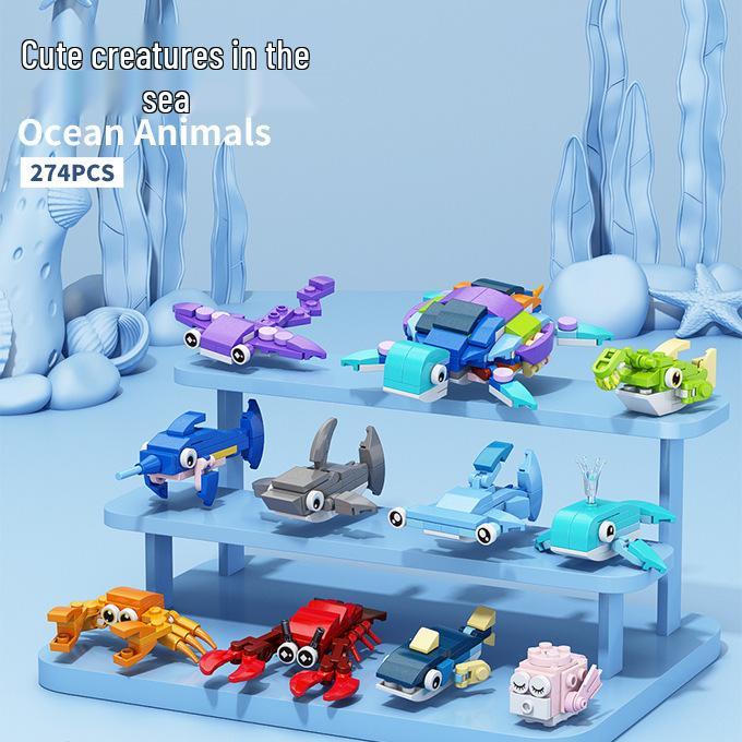 

Совместимый набор строительных блоков Lego Животные и Динозавры - Модель Океан и Насекомые, Игрушка, Подарочная коробка для детей