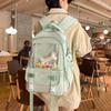 ZESU Large Capacity Korean PVC Perfect for and Elementary School Students Women's Backpack, Ita-Bag Backpack, Transparent, Commuting, School, (Black)