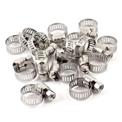10 Stück Edelstahl 6 mm bis 12 mm Schlauchschellen Clips Verschluss