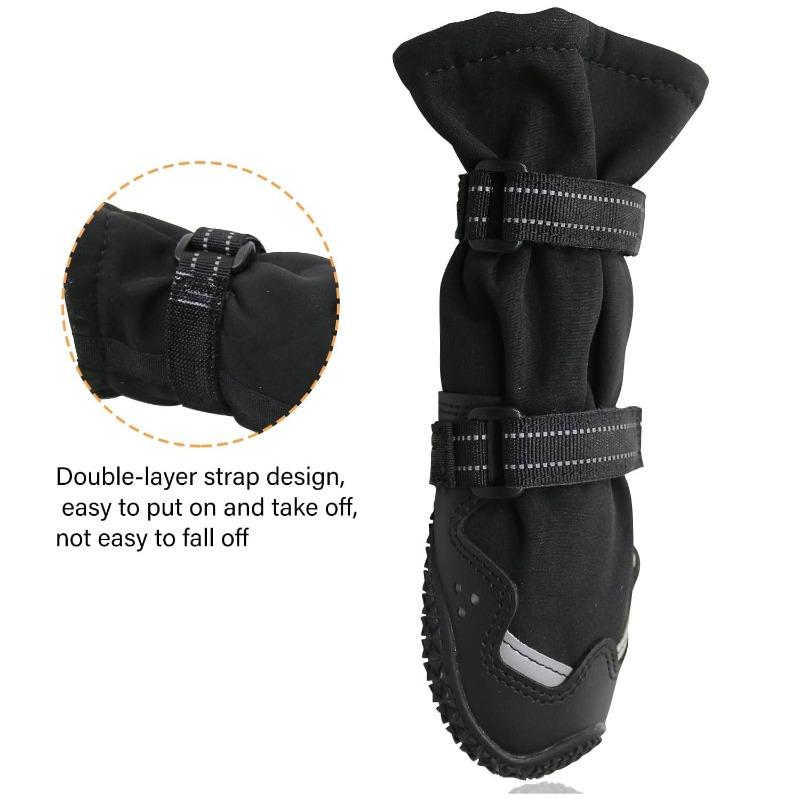 Non-slip Dog Shoes with Comfortable and Safe Paw Protectors, Suitable for Walking, Hiking, and Winter Travel