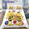 Artwork Custom Name Pattern Bedding Quilt Set Quilt Cover Pillowcase Home Birthday Gift(1 * Duvet Cover + 2 * Pillowcase, Without Core)