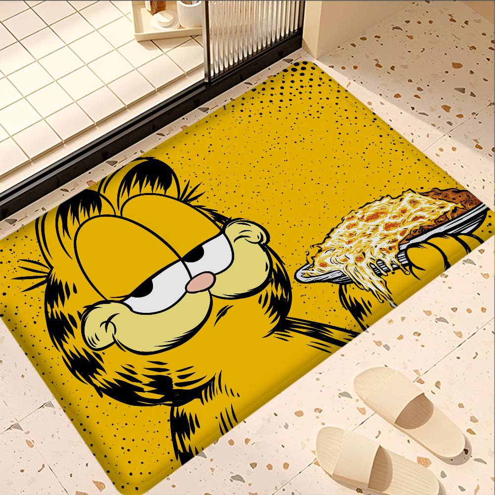 Cute Anime G-Garfields Cat Floor Mat Rectangle Anti-slip Home Soft Badmat Front Door Indoor Outdoor Mat Hotel Decor Mat