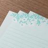 Midori Letter Set Foil-Stamped Envelope Margaret Pattern