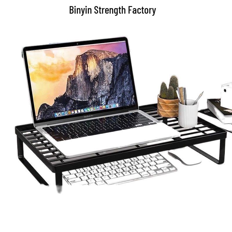 Student Laptop Cooling Riser Stand with Hollowed-Out Design